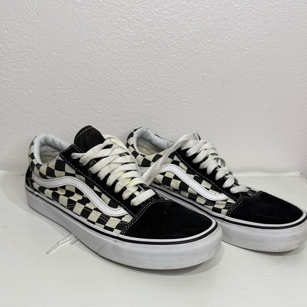 Checkered vans Old Skool M 6.5 W 8